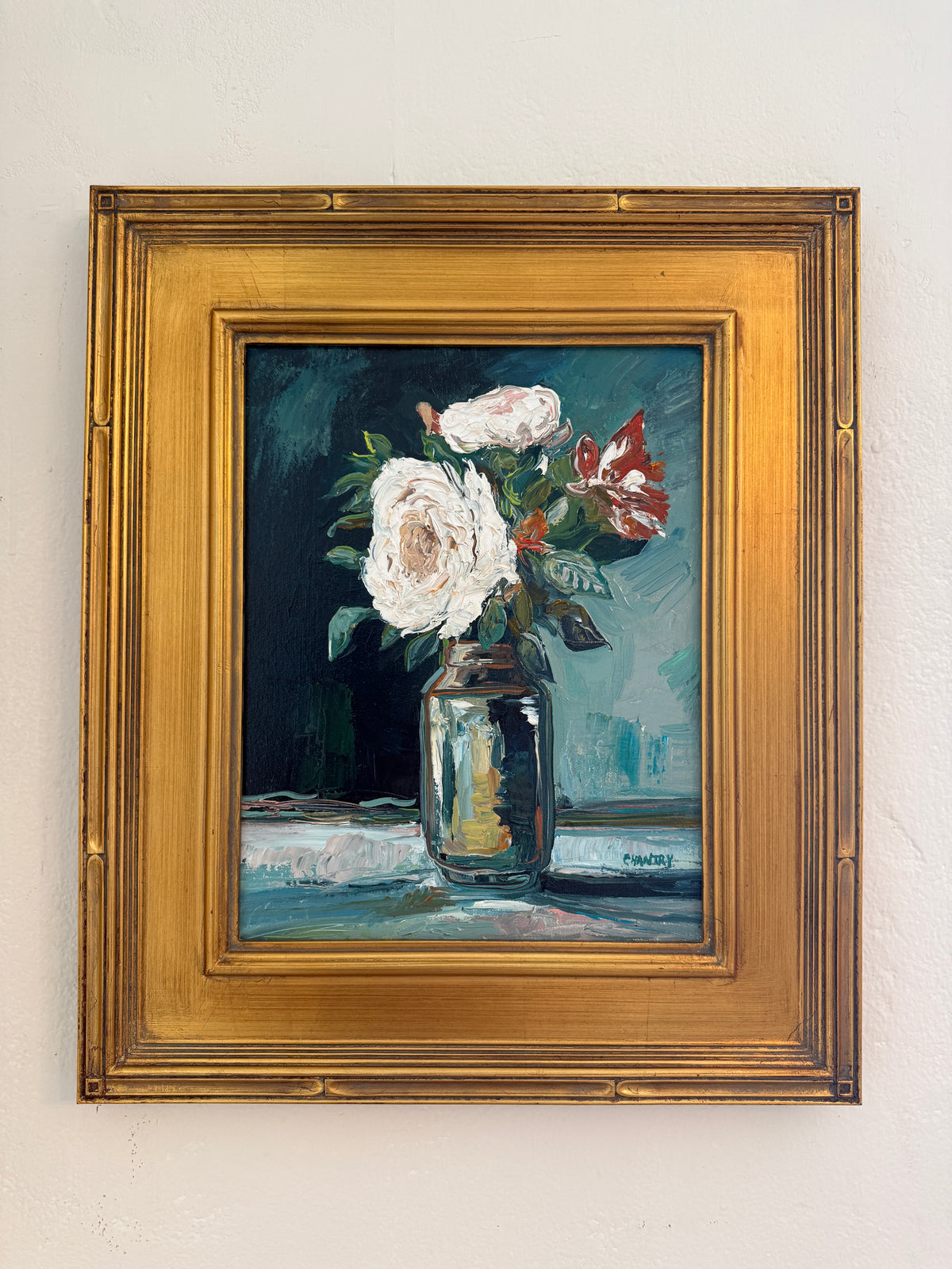 Moody Floral Painting 11x14