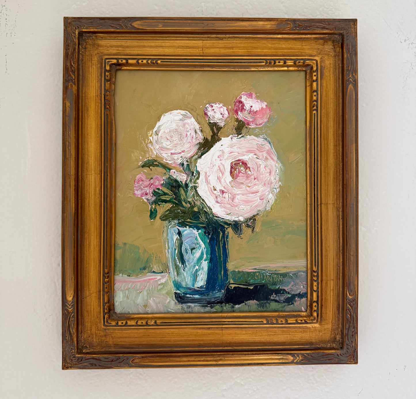 Vintage Floral in Blue Vase