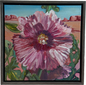 Hollyhocks - 12x12 inches