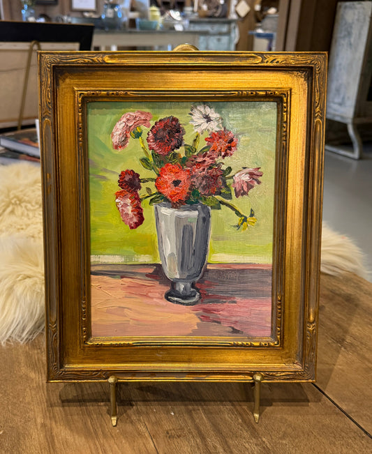 Bright Floral in Silver Vase