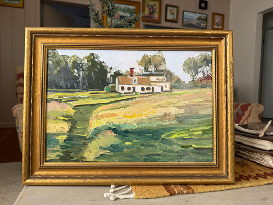 Country Cottage in Vintage Frame