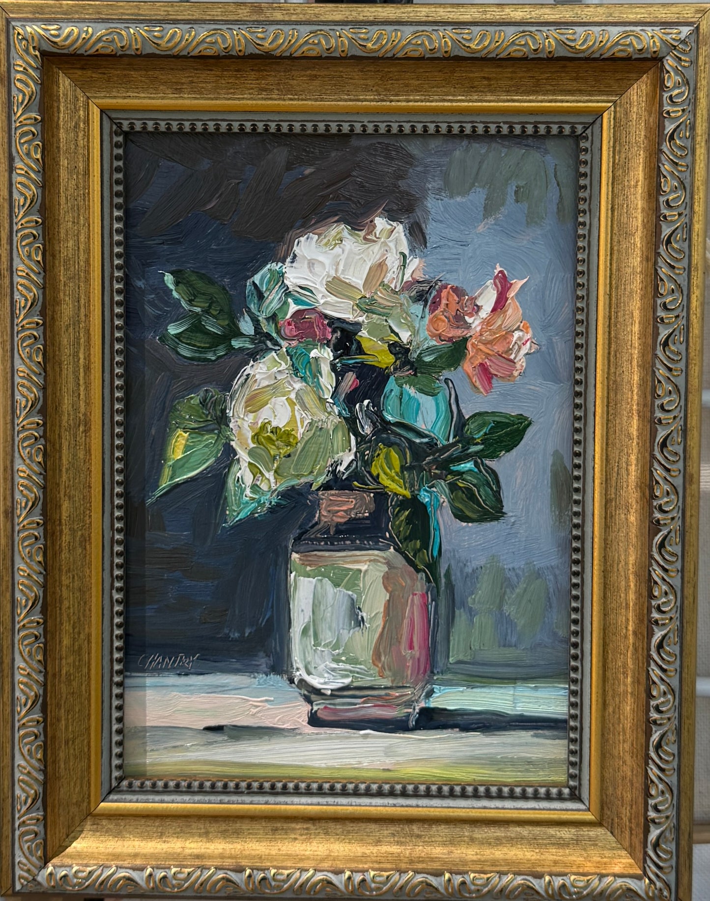 Moody Floral in Ceramic Vase
