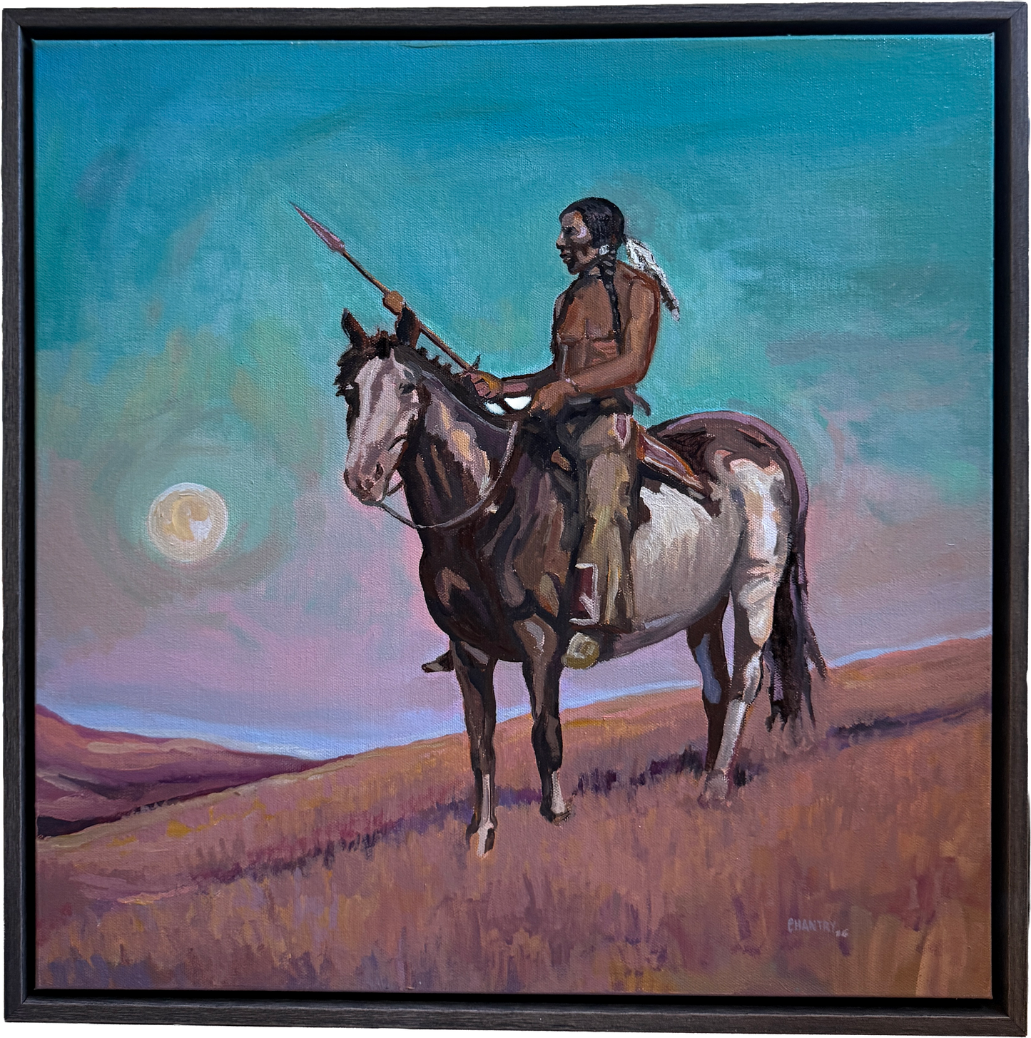 Evening Scout - 20x20 inches