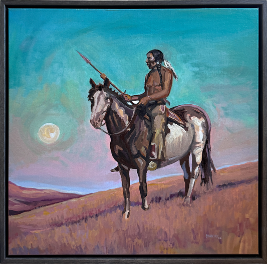 Evening Scout - 20x20 inches